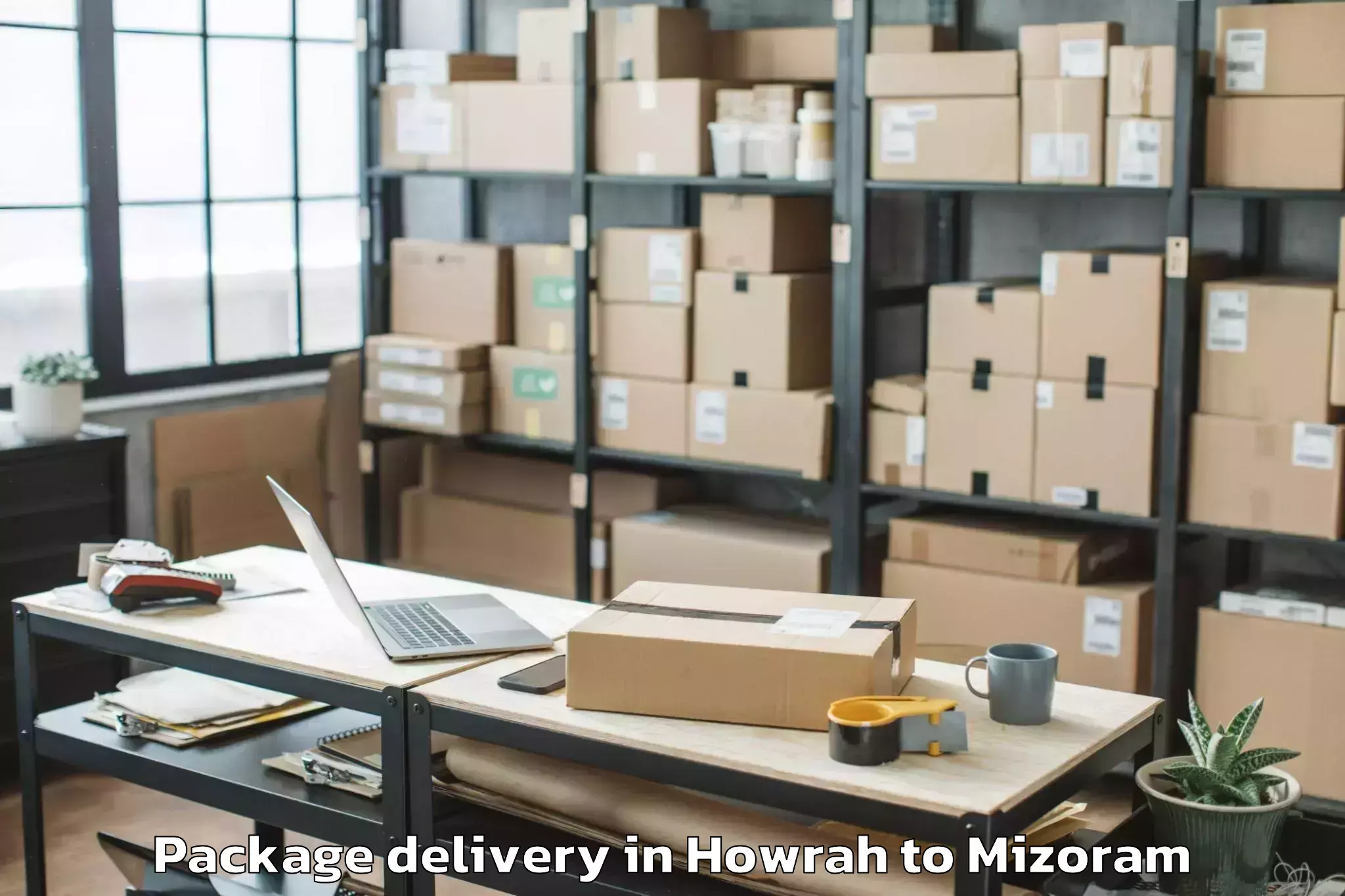 Comprehensive Howrah to Mizoram University Aizawl Package Delivery